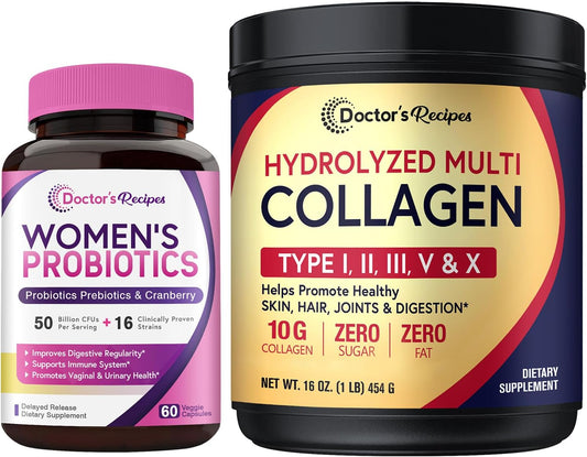 womens-probiotics-multi-collagen-powder-bundle-for-vaginal-skin-hair-nail-health---doctors-recipes-value-pack-gluten-free---probiotics-60-capsules-collagen-45-servings-1