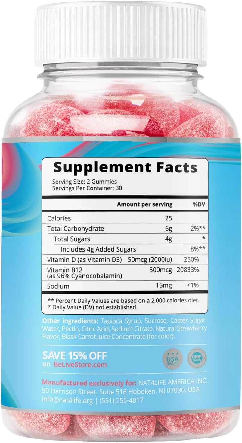 vegan-vitamin-d3-b12-gummies-for-immune-support---60-ct-strawberry-flavor---boost-bone-muscle-strength-heart-health-energy-2