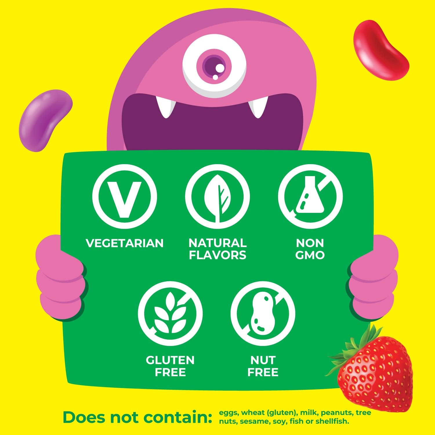 Children's Immune Support Vitamin D Gummies - 1000 IU Strawberry Flavor, Vegetarian, Non-GMO, Gluten & Nut Free - 60 Count - Espot.com.au