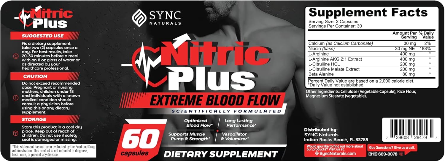 sync-naturals-nitric-plus---high-potency-nitric-oxide-supplement-with-l-arginine-l-citrulline-and-niacin---boost-endurance-and-performance---60-capsules-2