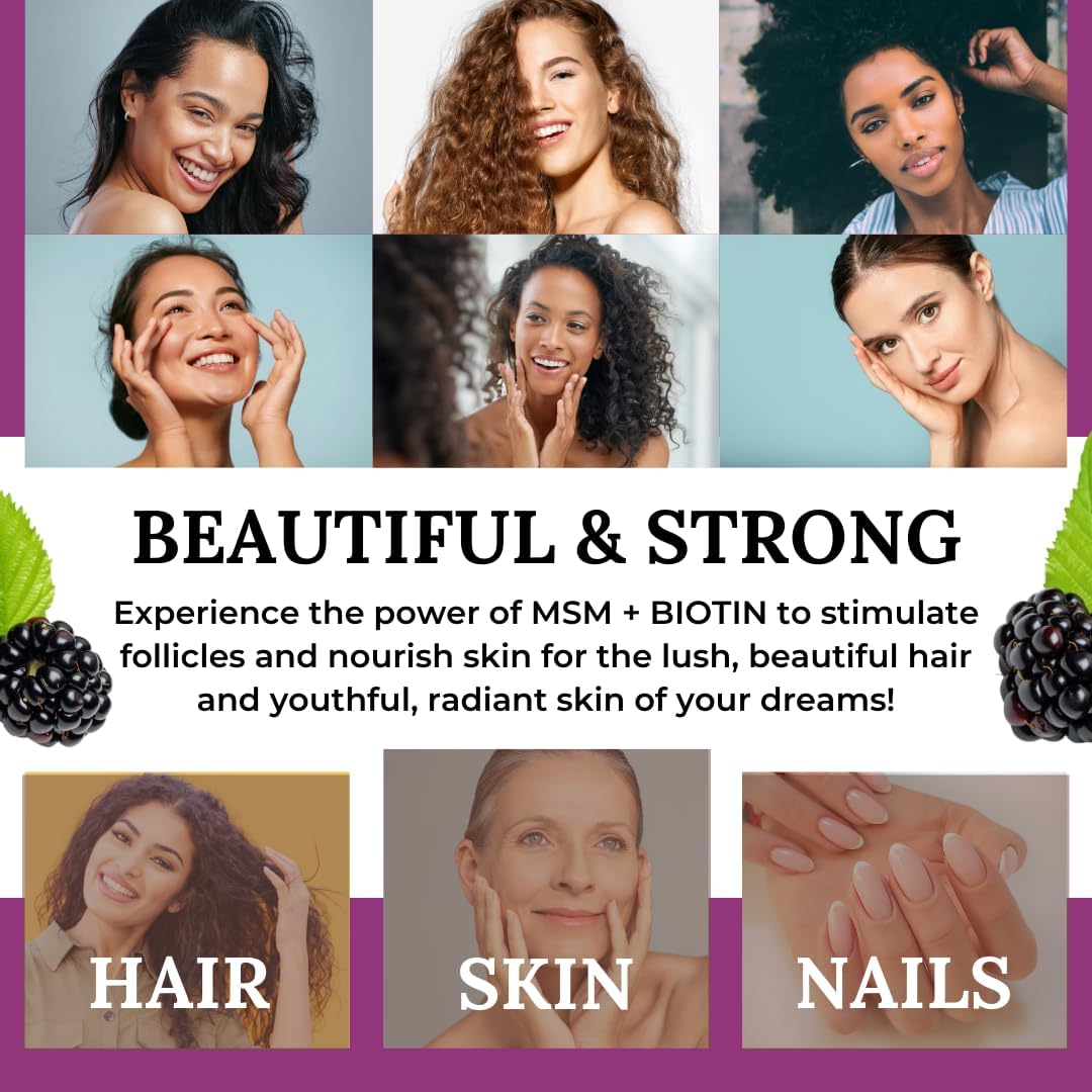 wildberry-hair-growth-powder-with-msm-biotin-vitamin-c---hair-supplement-for-women-men---gluten-free---30-servings-5