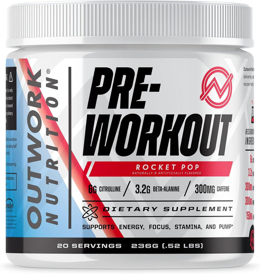 sugar-free-outwork-nutrition-preworkout-powder-for-men-women---no-creatine-nootropics-citrulline-malate-beta-alanine---rocket-pop-flavor---scientifically-backed-1