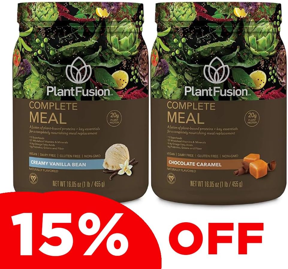 plantfusion-complete-meal-bundle---vegan-pea-protein-powder-gluten-free-non-dairy-no-sugar-non-gmo---vanilla-and-chocolate-caramel-flavors---1-lb-each-1