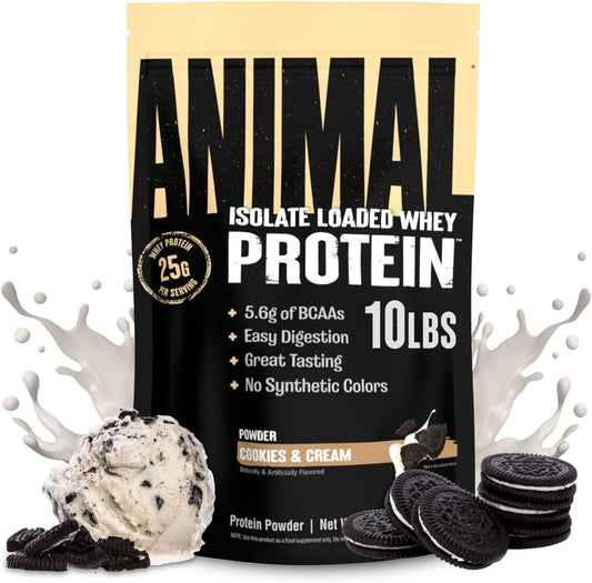 cookies-cream-animal-whey-isolate-protein-powder---25g-protein-for-pre-post-workout-muscle-building-recovery---digestive-enzymes-for-men-women---low-sugar-great-taste---10-lbs-1