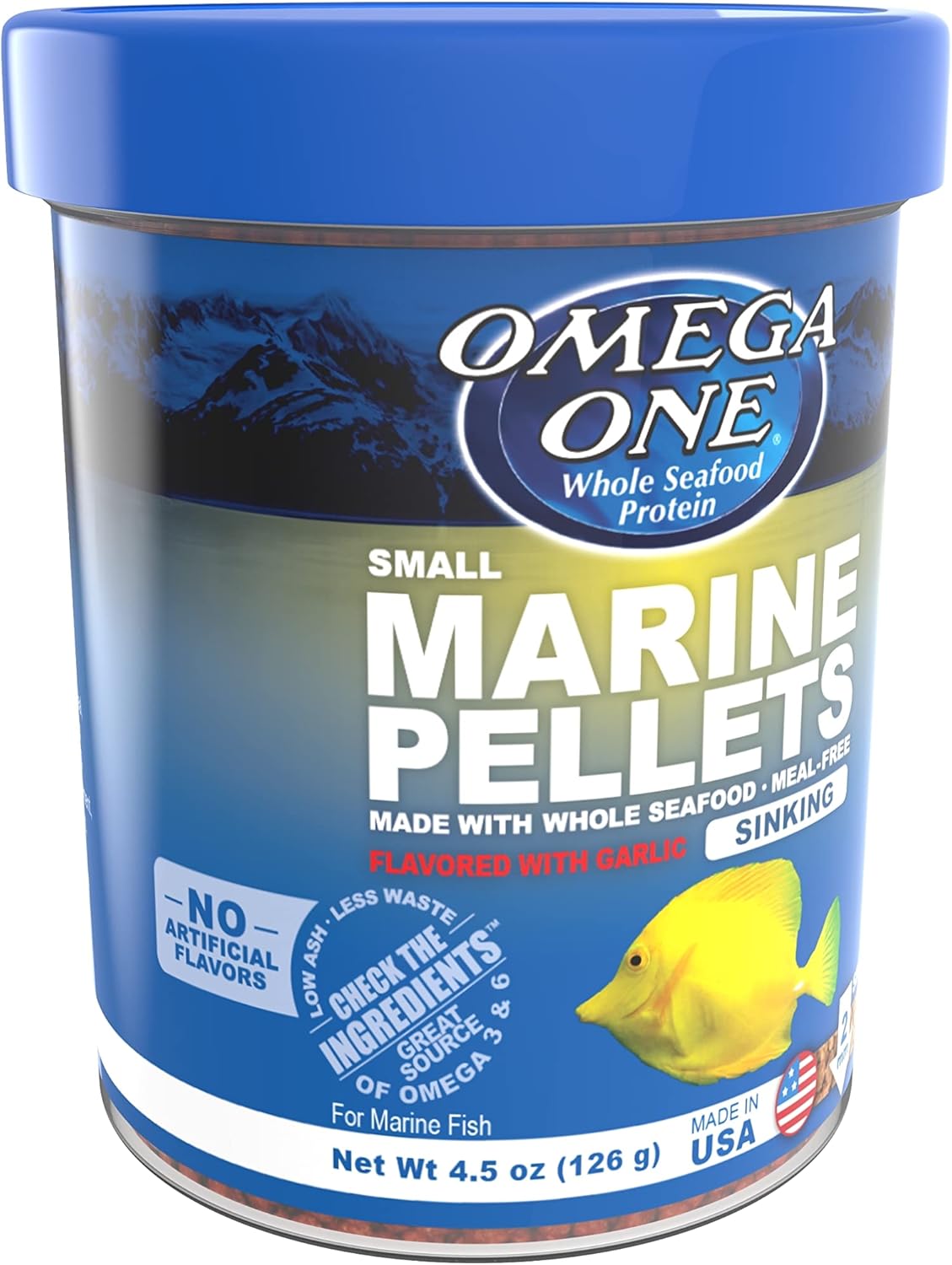 premium-omega-one-garlic-marine-small-sinking-pellets---45-oz---nutritious-fish-food-for-marine-aquariums-2