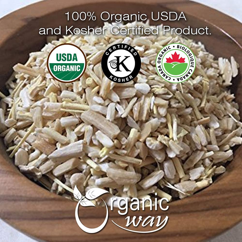 Organic Shatavari Cut & Sifted - Raw & Vegan | Non GMO & Gluten Free | USDA Certified | India-Origin | 1/2LBS - Espot.com.au