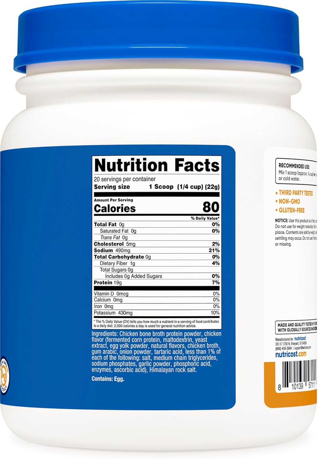 nutricost-chicken-bone-broth-protein-powder---chicken-flavor-20-servings-4