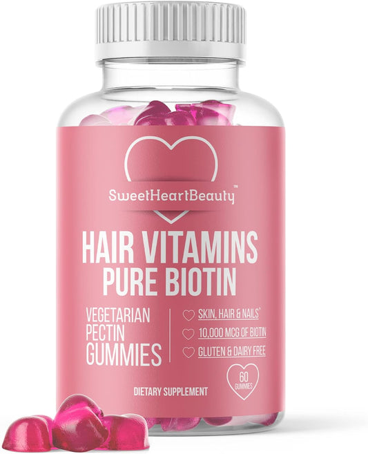 sweetheart-beauty-biotin-gummies---10000mcg-hair-skin-and-nails-supplement---vegan-non-gmo-chewables-for-faster-growth---60-count-1