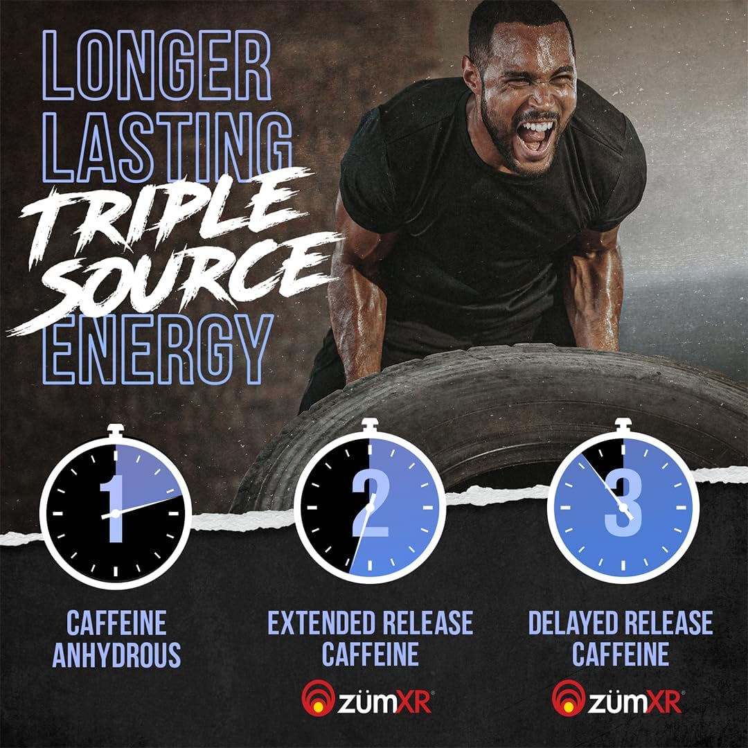 Alpha Lion Core Pre Workout Supplement - Creatine, Beta Alanine, L-Citrulline, Tri-Source Caffeine for Performance & Energy - 60 Servings, Razzle Mania Flavor - Espot.com.au