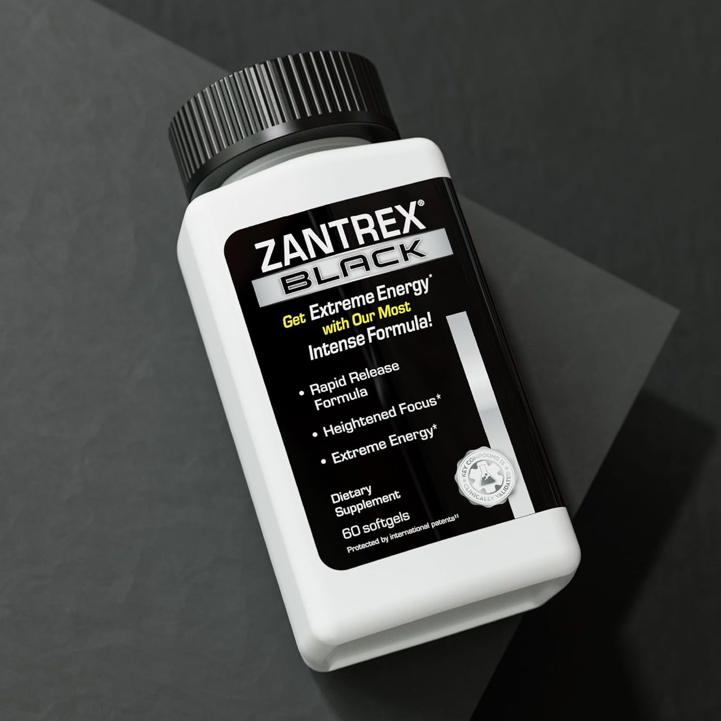 Energy-Boosting Supplement with Natural Caffeine and Herbal Ingredients - Zantrex Black Softgels for Metabolism and Craving Control - Espot.com.au