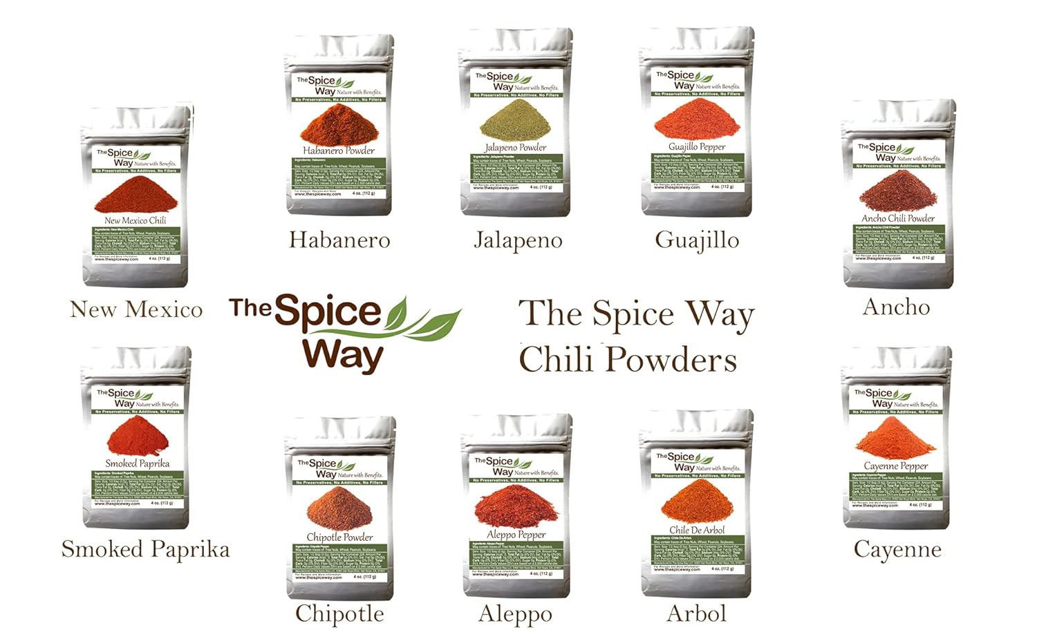 bundle-deal-the-spice-way-pepper-powders-set---4-oz-per-bag---variety-pack-of-spicy-flavors-for-cooking-2