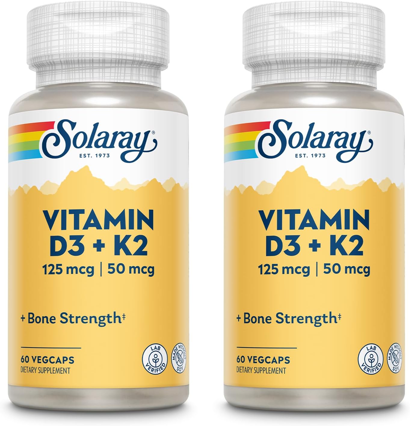 Vitamin D3 and K2 Supplement for Calcium Absorption and Cardiovascular Support, Non-GMO and Soy-Free - Espot.com.au