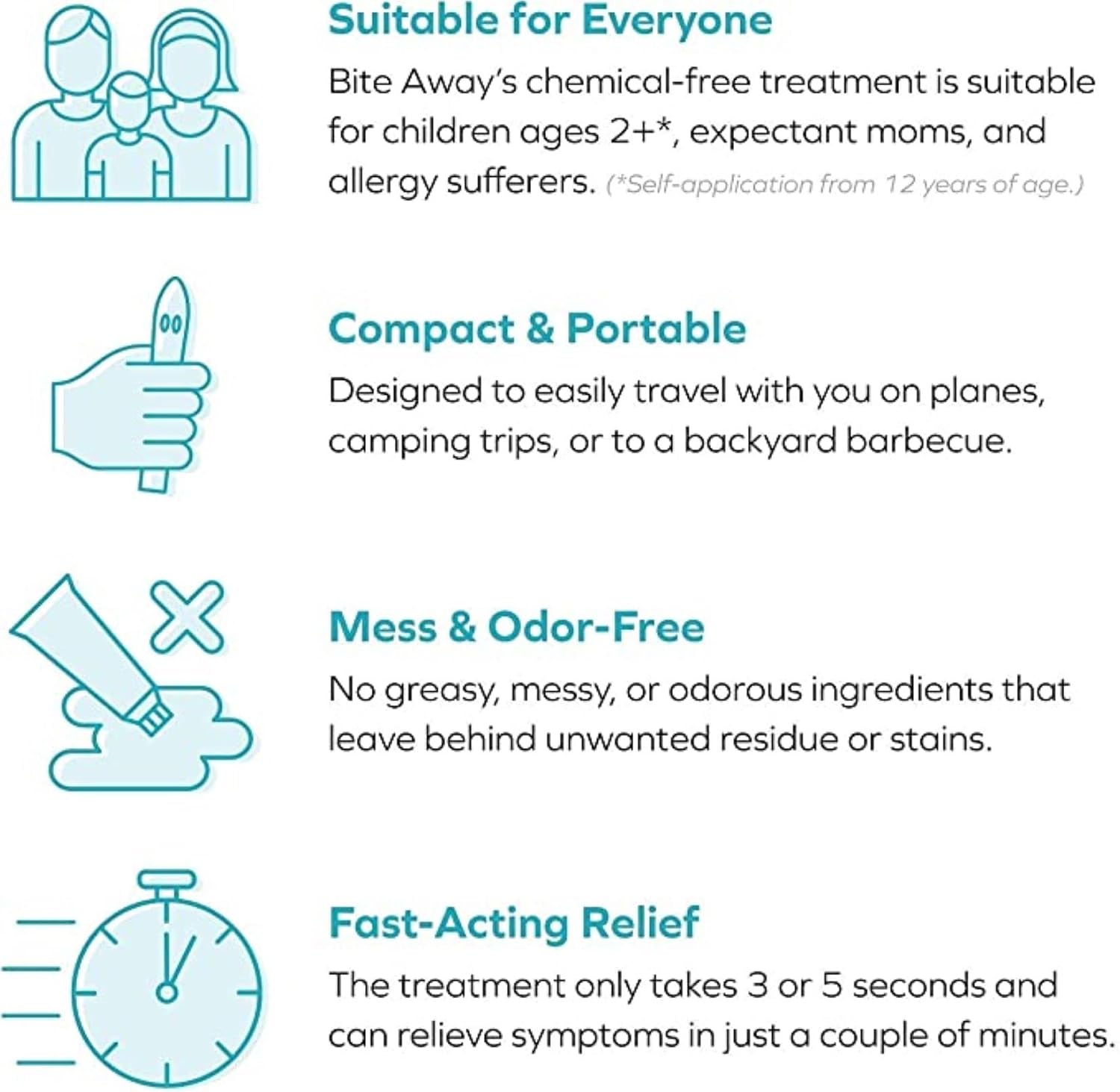 bite away - Original Electronic Mosquito Bite Treatment, German-Made Without Chemicals. Heat Therapy for up to 300 Applications - Espot.com.au