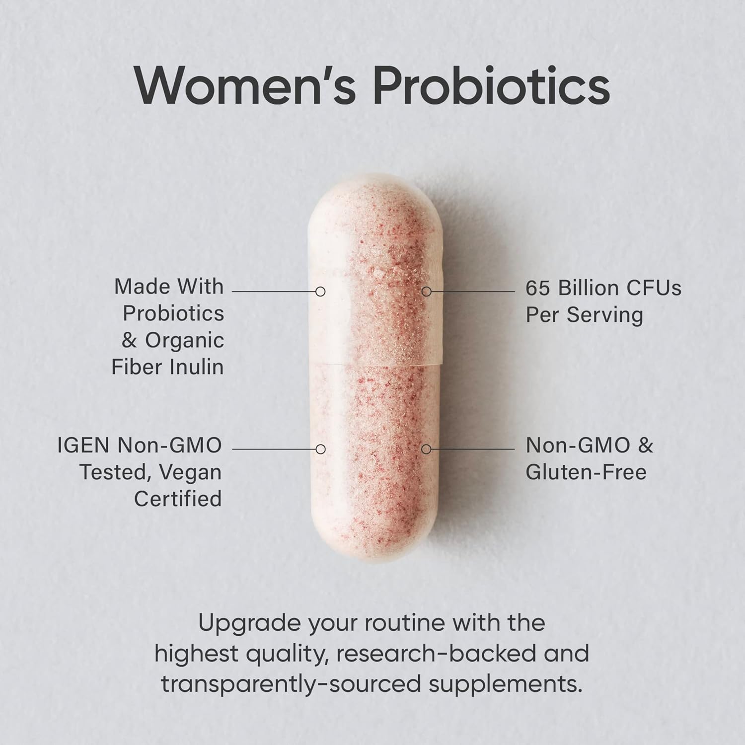 Vegan Probiotic Bundle: Daily Digestive Support with Enzymes & Ginger, Women's Probiotics with Prebiotics - 125 Billion CFU in Total - Espot.com.au