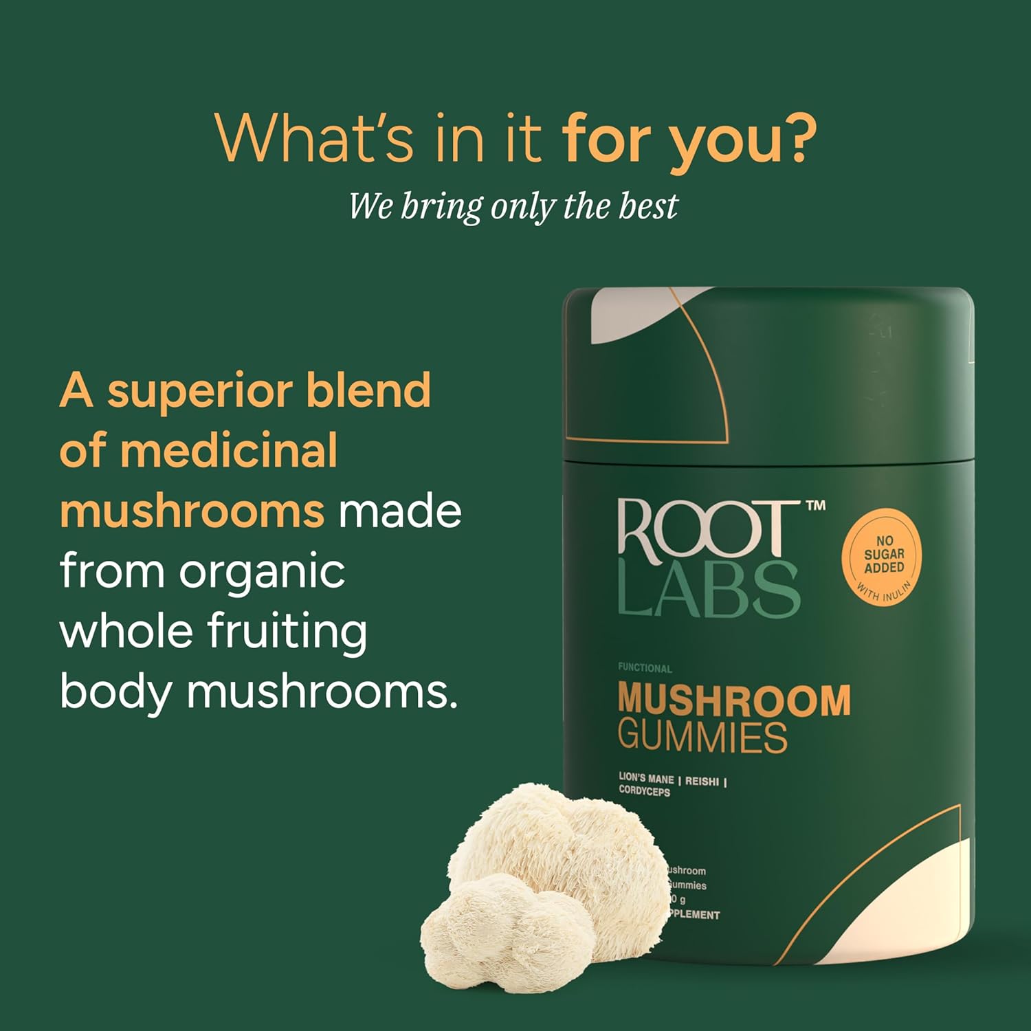 organic-mushroom-gummies---lions-mane-reishi-cordyceps---immune-brain-support---non-gmo-no-sugar---60-gummy-300mg---root-labs-8
