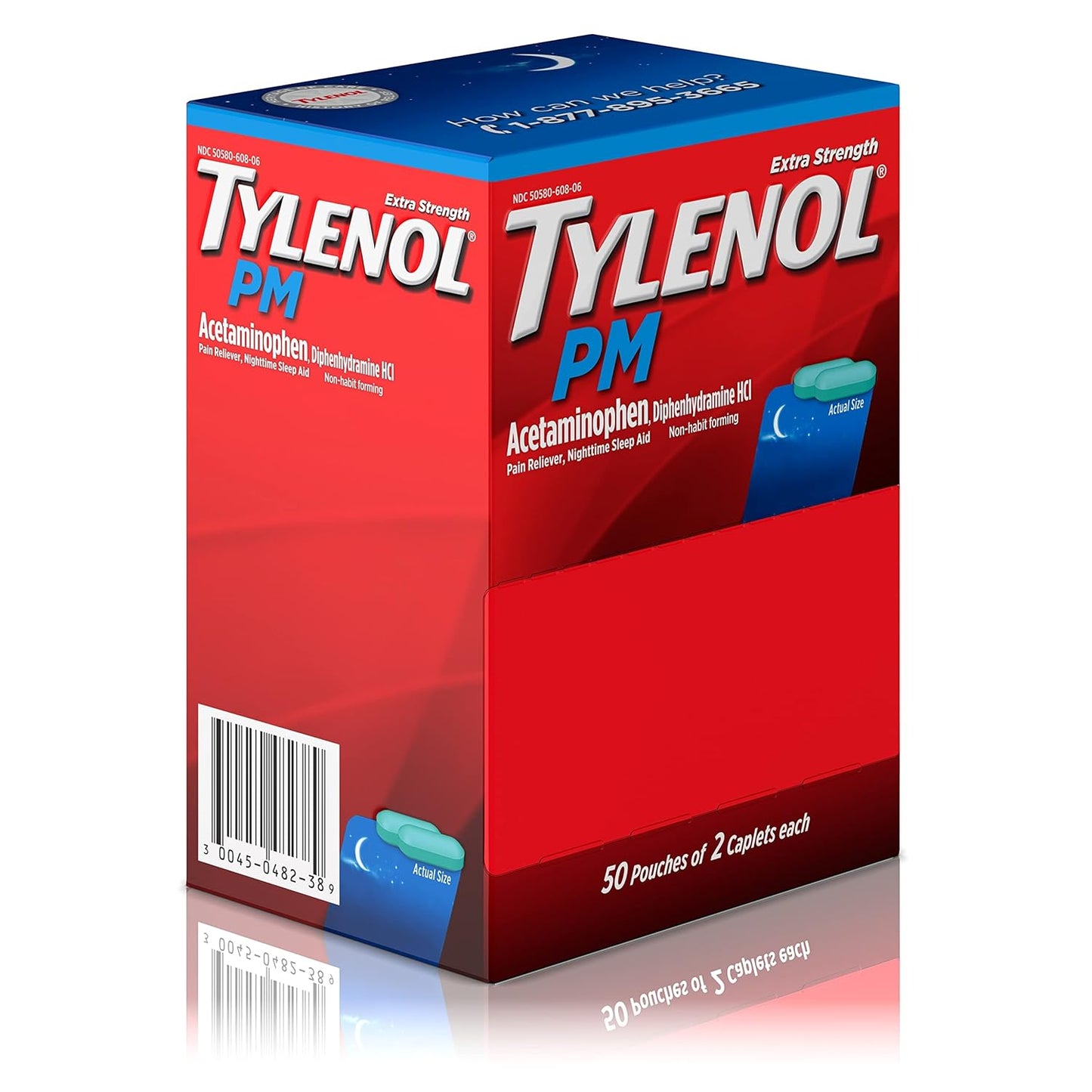 tylenol-pm-extra-strength-nighttime-pain-reliever-and-sleep-aid-caplets---acetaminophen-diphenhydramine-hcl-for-nighttime-aches-pains---travel-size-100-caplets-total-12