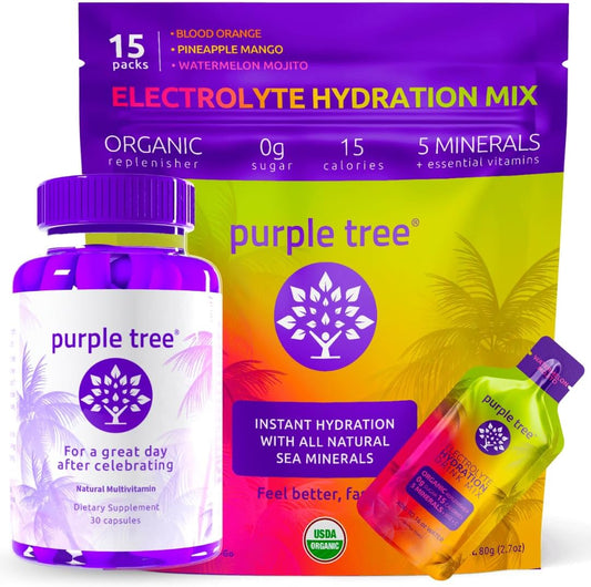 organic-purple-tree-electrolyte-packets-for-post-celebration-relief-and-hydration---30ct-bottle-with-15-hydration-sticks-for-water---supports-happy-liver-1