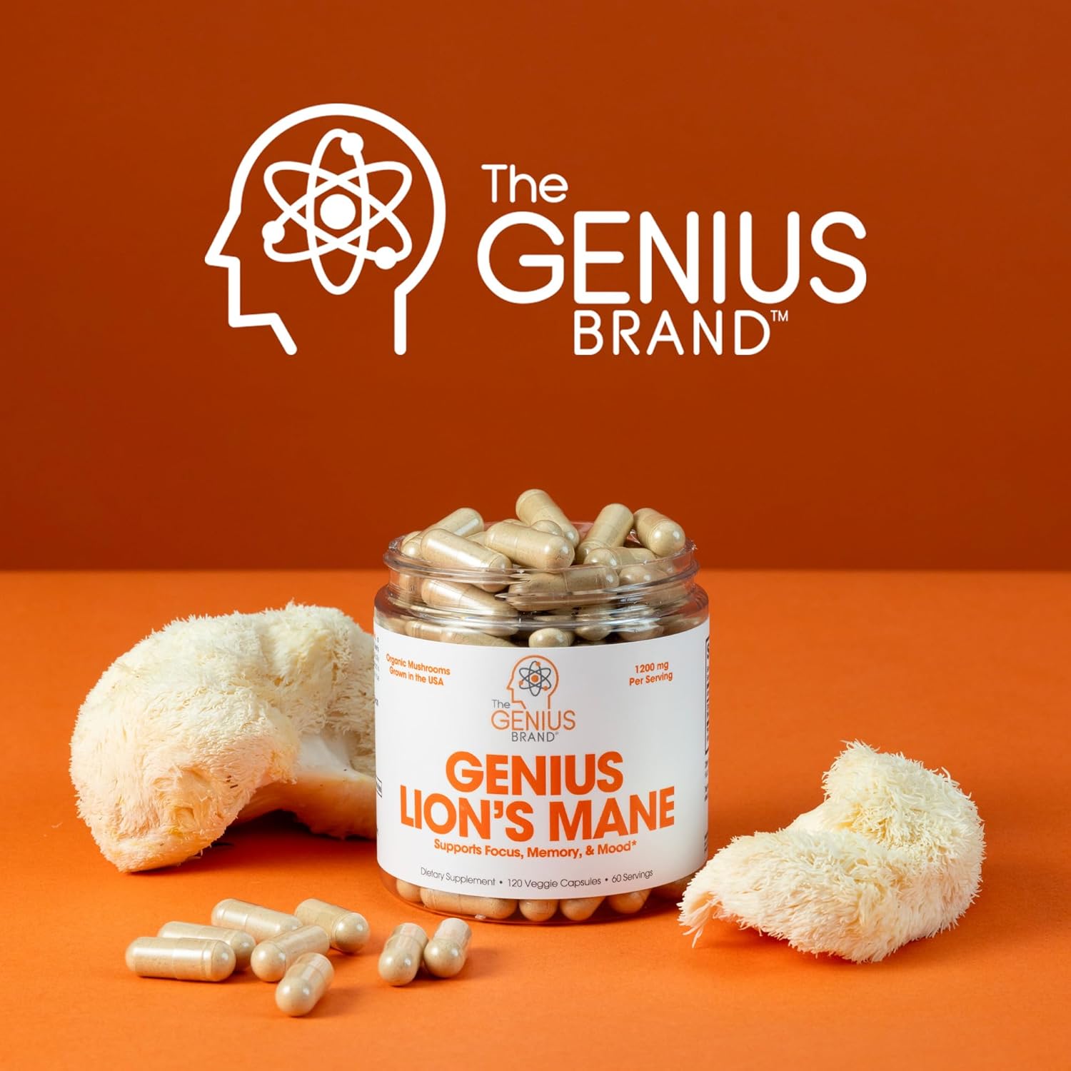 organic-genius-lions-mane-cognition-vitamins-supplement-capsules---120-veggie-pills-1200mg-per-serving---nootropic-supplement-by-the-genius-brand-8