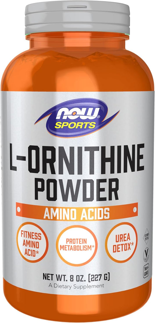 now-foods-sports-nutrition-l-ornithine-powder---supports-protein-metabolism-and-urea-detox---amino-acids-supplement---8-ounce-jar-1