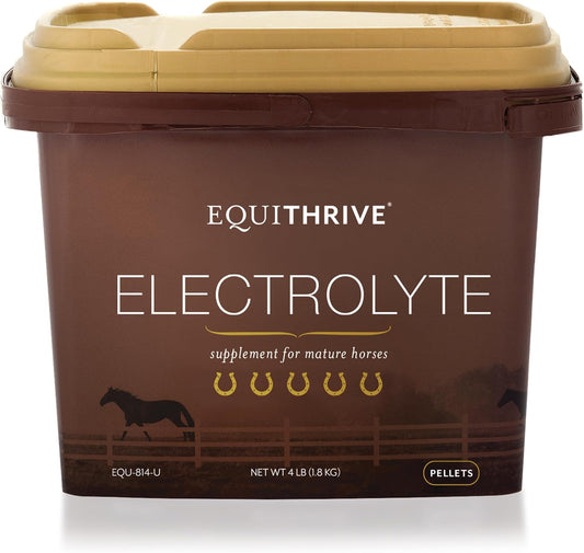 Equithrive Electrolyte Pellets & Mineral Supplement for Horses - 4 lbs, 20 Day Supply - Ideal for Training & Competition - Espot.com.au