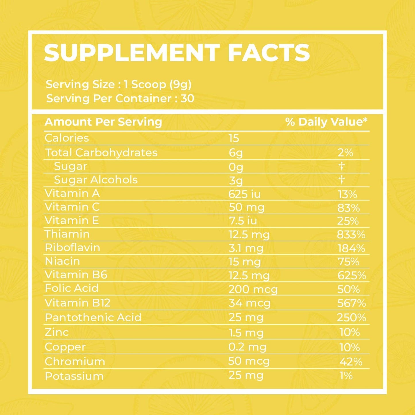 Organic Zesty Lemon Wheatgrass Energy Drink Mix with Antioxidants & Vitamins, Zero Sugar, 270g - Espot.com.au