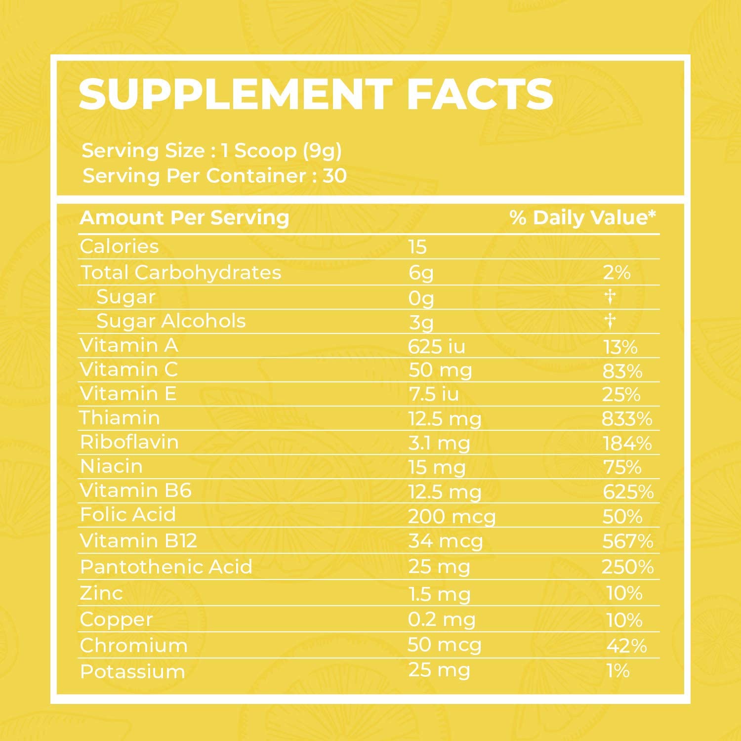 Organic Zesty Lemon Wheatgrass Energy Drink Mix with Antioxidants & Vitamins, Zero Sugar, 270g - Espot.com.au