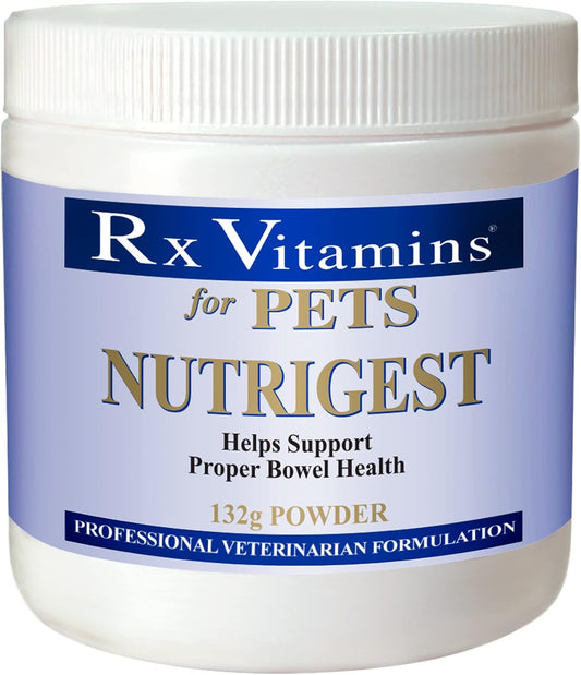 veterinarian-formulated-probiotic-powder-for-dogs-cats---supports-bowel-digestive-health---rx-vitamins-for-pets-nutrigest---132g-1