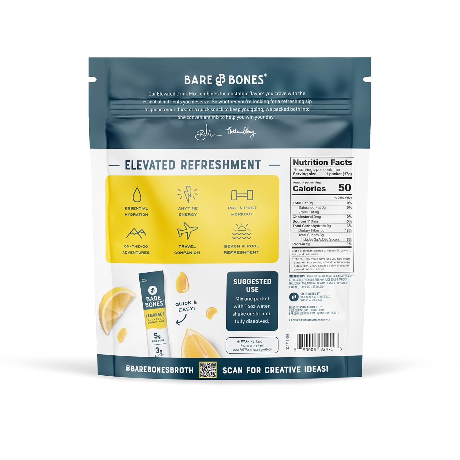 collagen-prebiotic-lemonade-mix-stick-packs---16-packets-3g-sugar-on-the-go-powdered-drink-for-health-convenience-8
