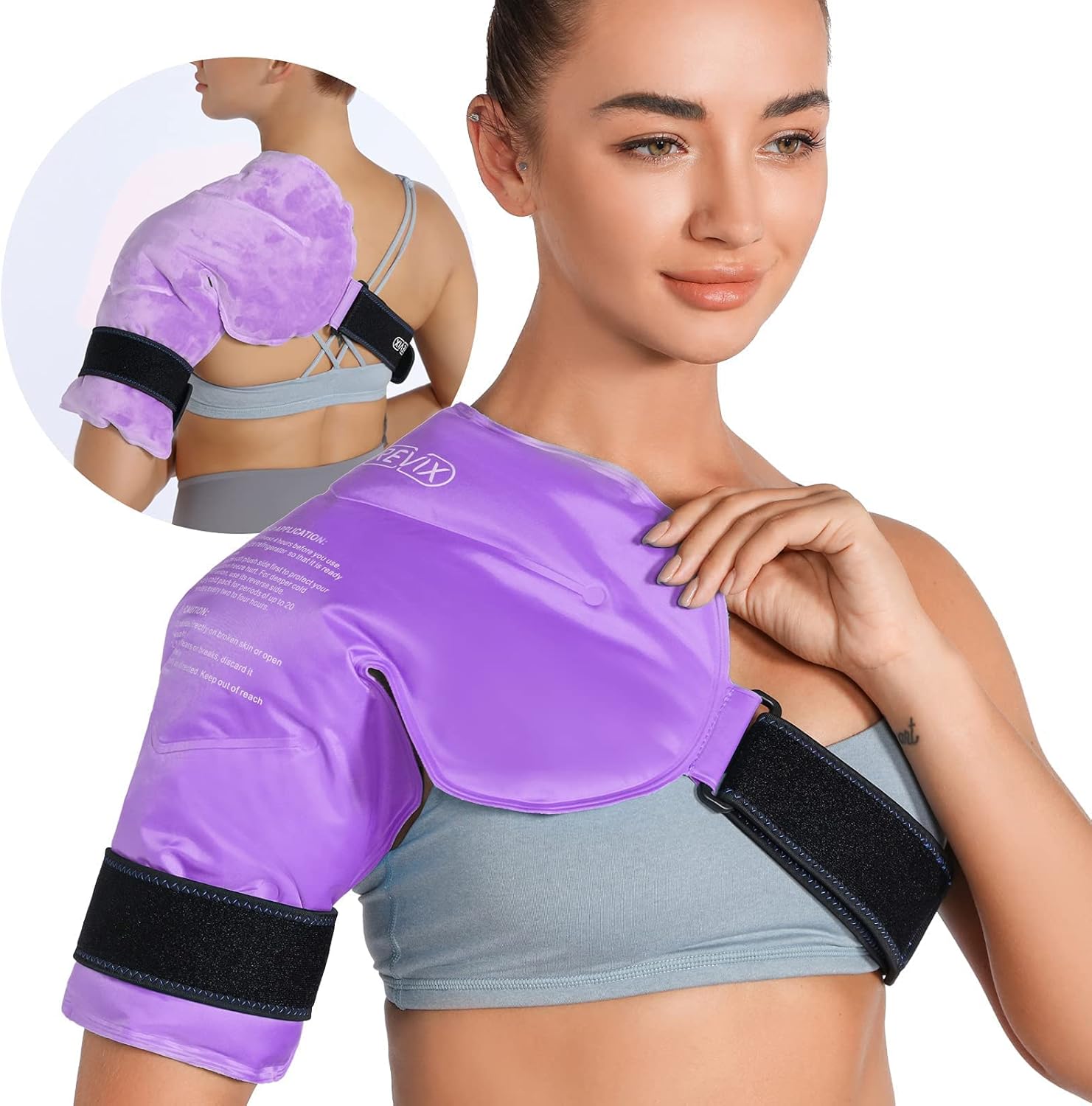 REVIX Reusable Knee Ice Pack Wrap for Injuries and Gel Shoulder Ice Pack for Pain Relief - Hot Cold Therapy for Recovery and Swelling - Espot.com.au