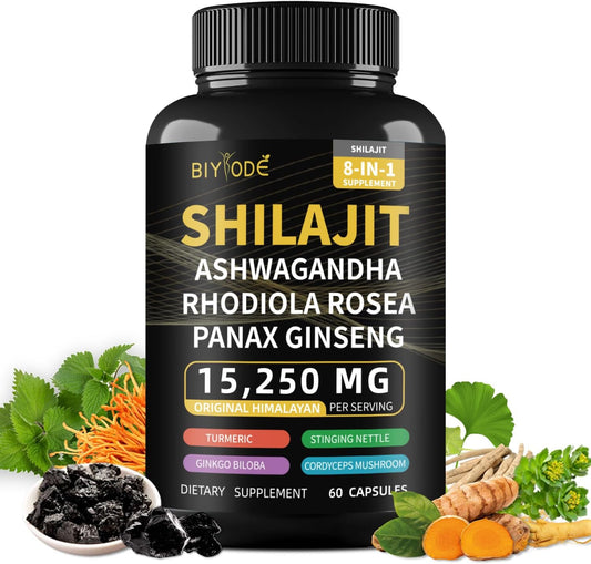 biyode-shilajit-capsules-for-men---8-in-1-herbal-supplement-with-ashwagandha-rhodiola-rosea-ginseng-cordyceps-ginkgo-biloba-stinging-nettle-turmeric---60-capsules-30-day-supply-1