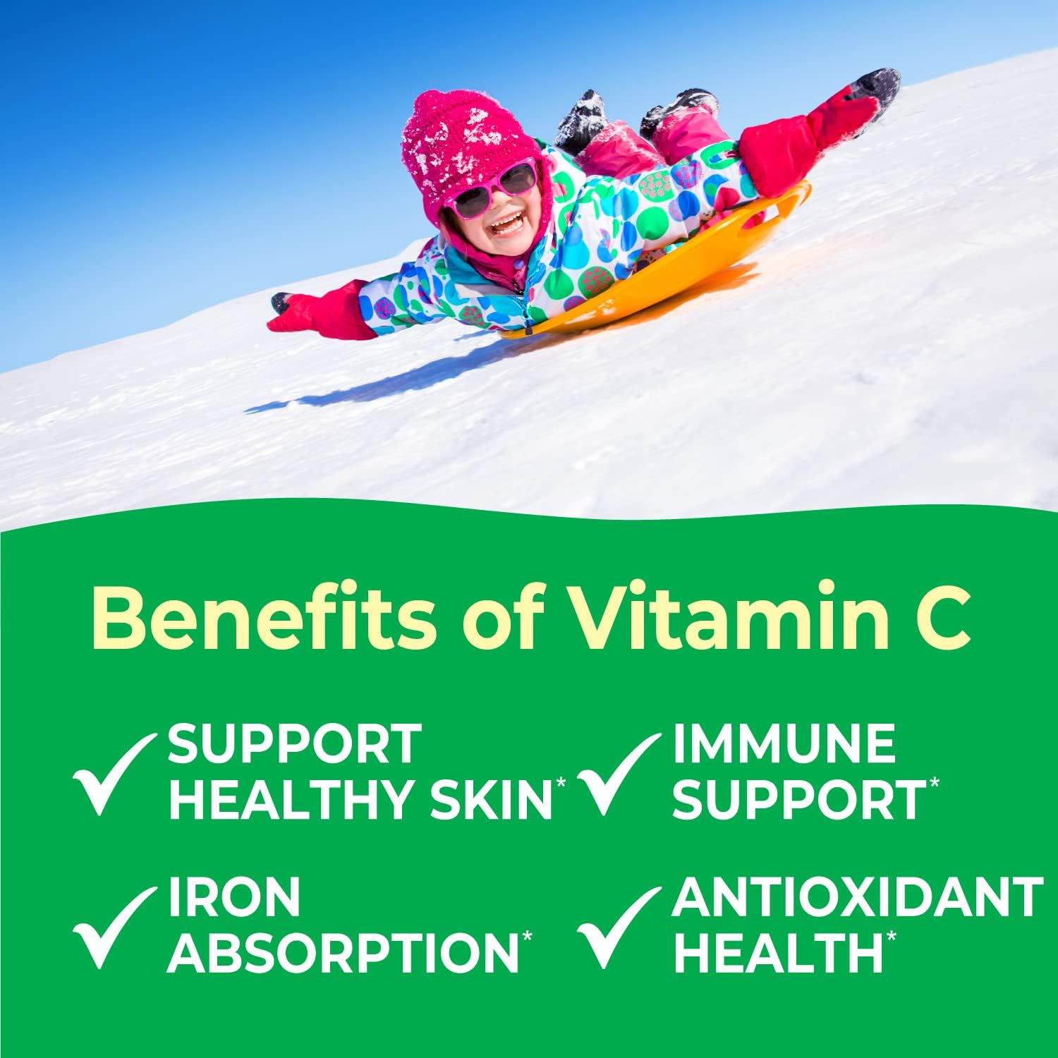 VitaWorks Kids Vitamin C Orange Jelly Beans - 80mg Immune Support Gummies - Vegan, GMO-Free, Gluten Free - 60 Count - Espot.com.au