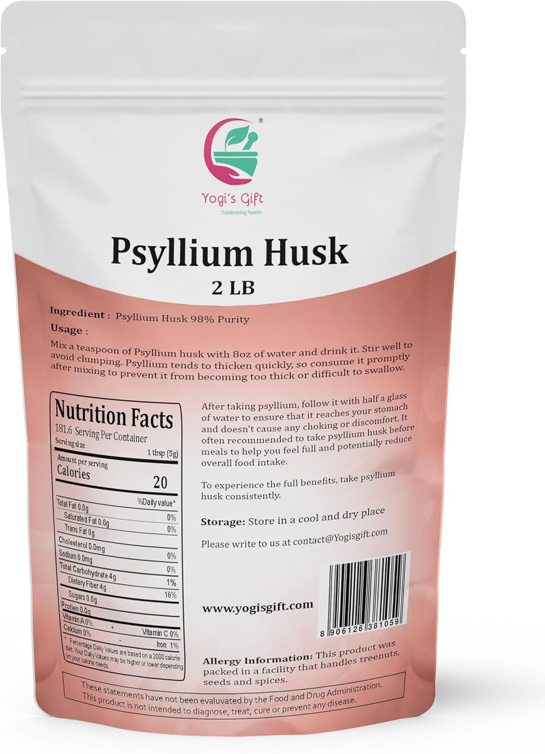 psyllium-husk-whole-2-lb---98-purity-soluble-fiber-supplement---keto-friendly---use-in-smoothies-cooking-and-baking---unflavored-fine-ground---100-natural-non-gmo-by-yogis-gift-2
