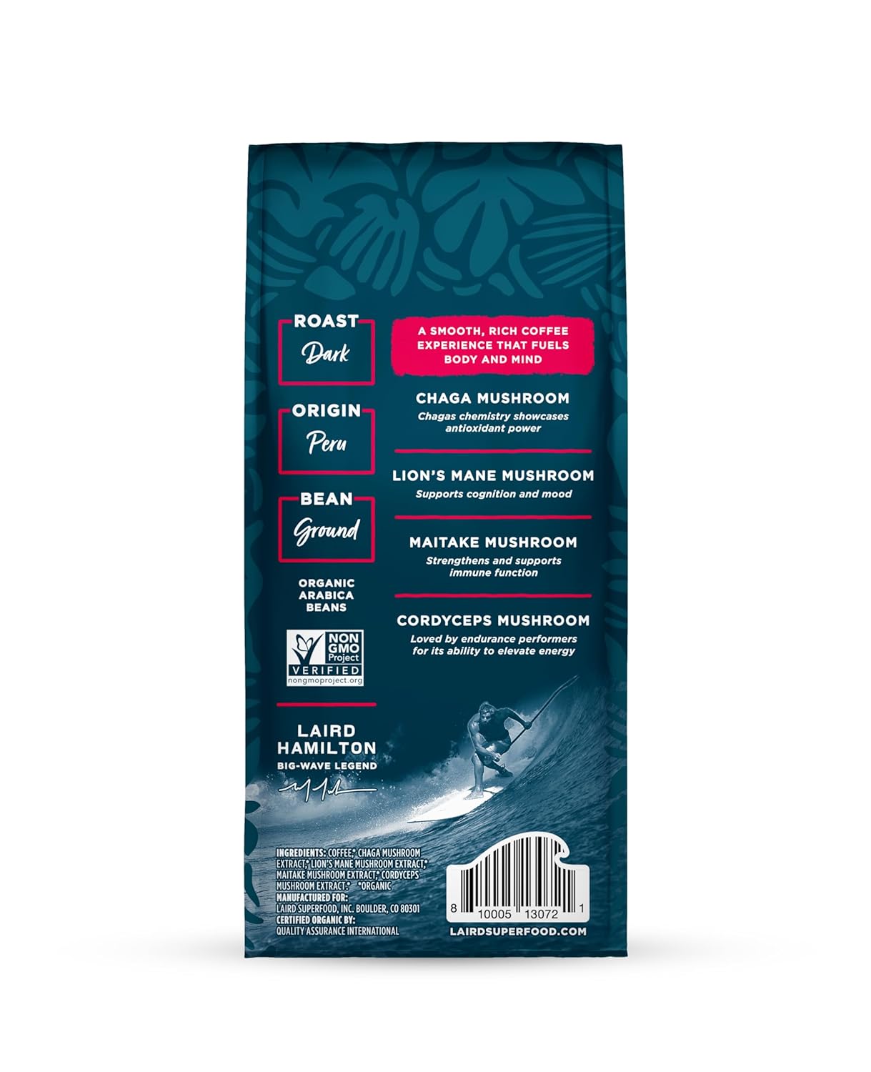 certified-organic-peruvian-dark-roast-coffee-with-functional-mushrooms---gluten-free-dairy-free-non-gmo---12-oz-bag---paleo-keto-friendly-2