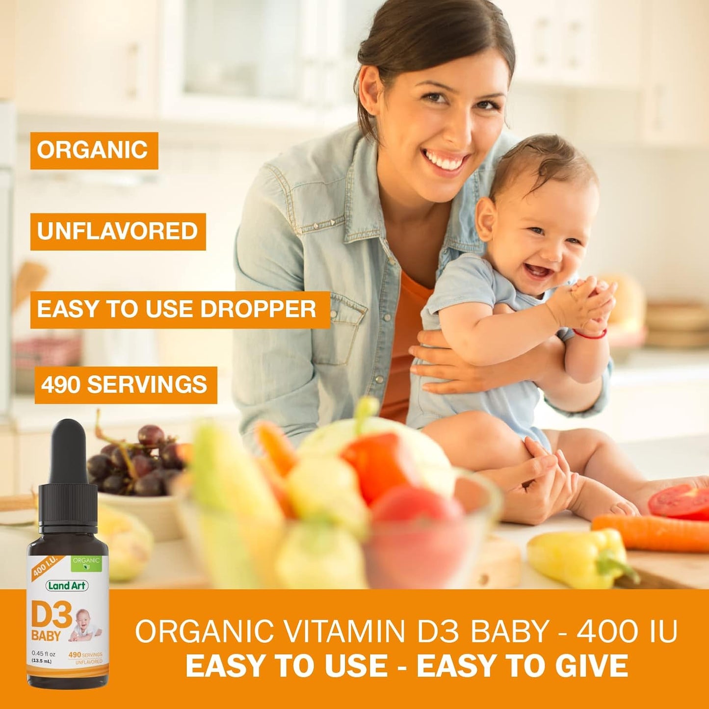 land-art-organic-baby-vitamin-d3-drops---400-iudrop---490-servings---bone-teeth-development---gmo-gluten-free---045-fl-oz-pack-of-2-2
