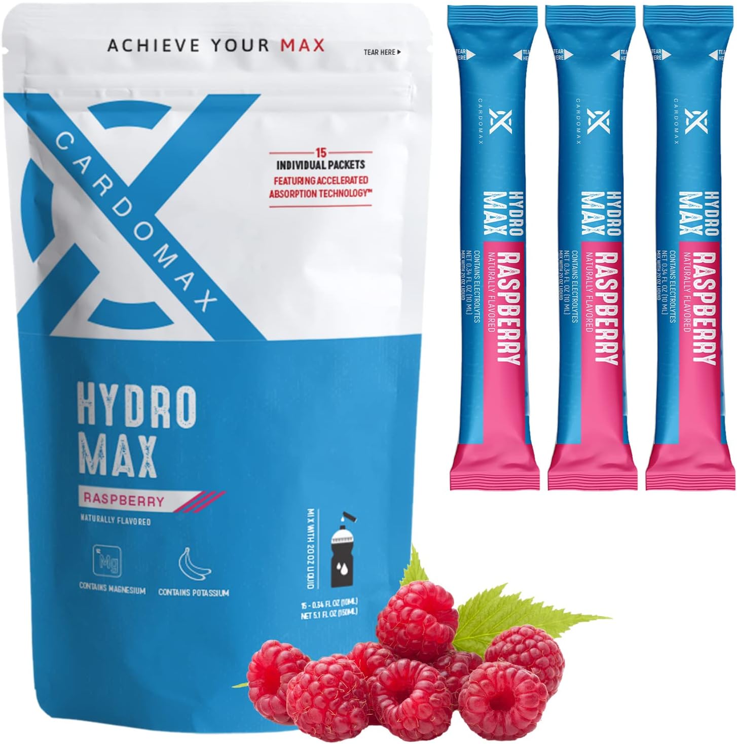 cardomax-hydration-packets-raspberry-electrolyte-drink-mix---15-single-serve-sticks-sugar-free-keto-friendly-liquid-water-electrolytes-1