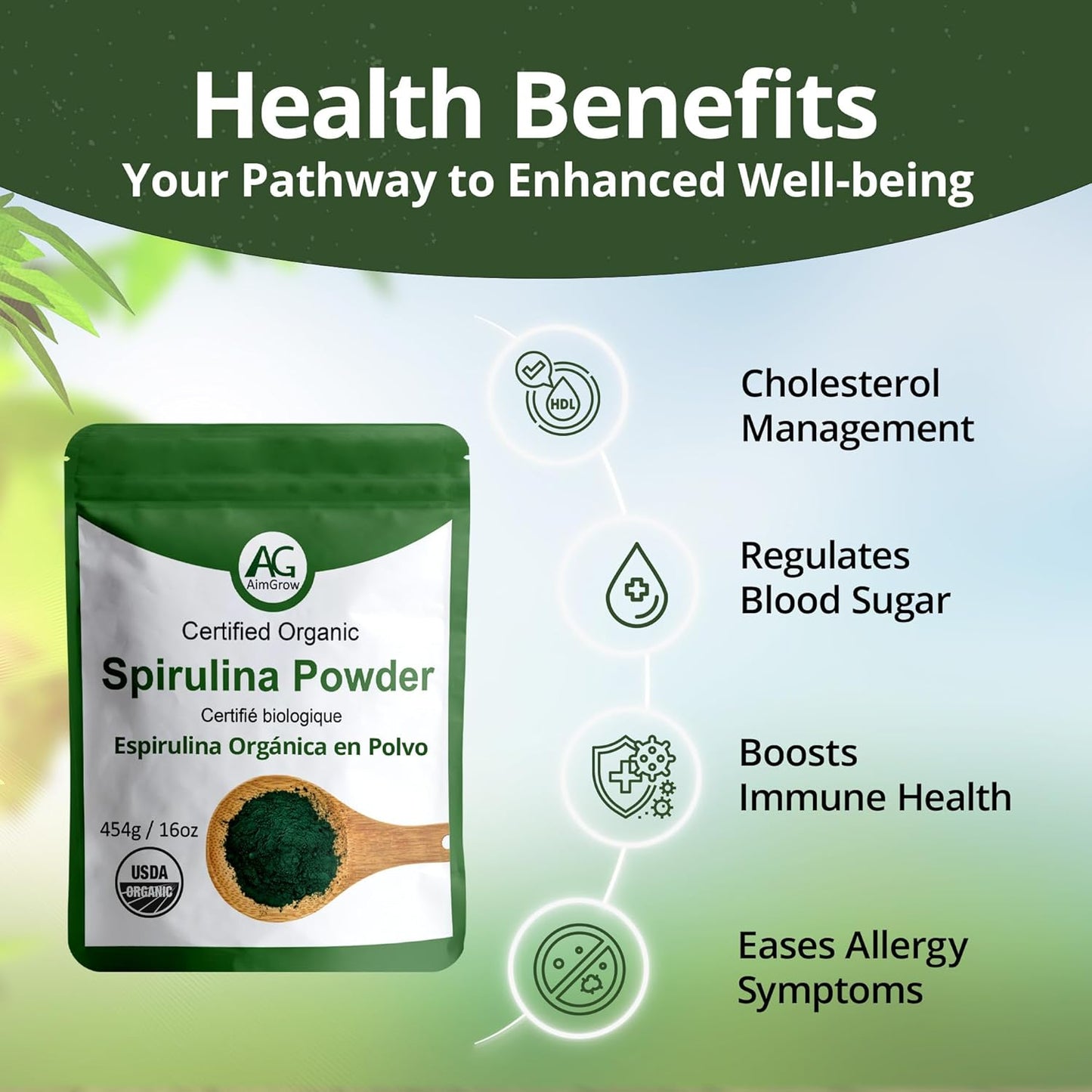 454g-aimgrow-organic-spirulina-powder---protein-rich-for-eye-skin-immune-health---canada-organic-non-gmo-gluten-free-4