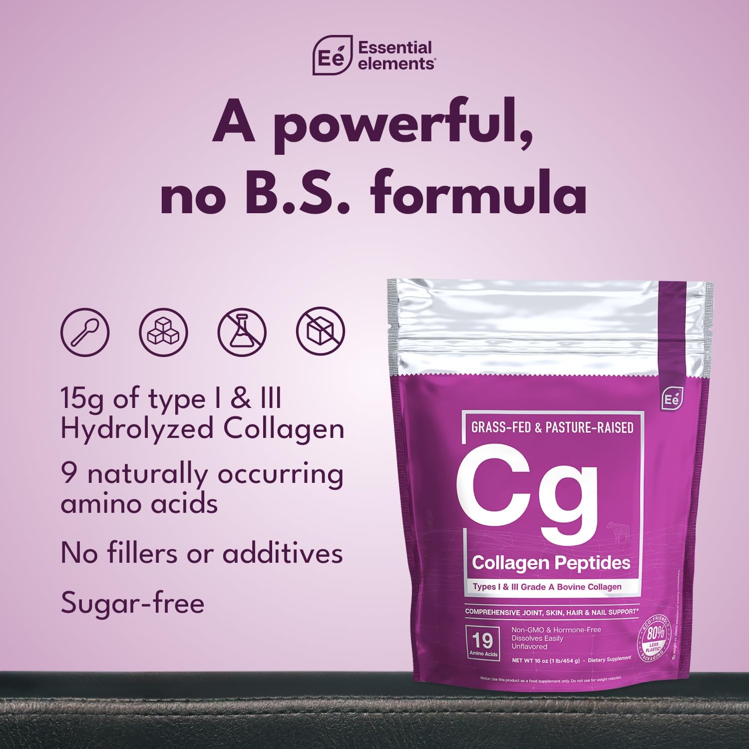 hydrolyzed-collagen-powder-for-joint-skin-hair-and-nails---types-i-iii-peptides---grass-fed-hormone-free---2-pack-preservative-free-3