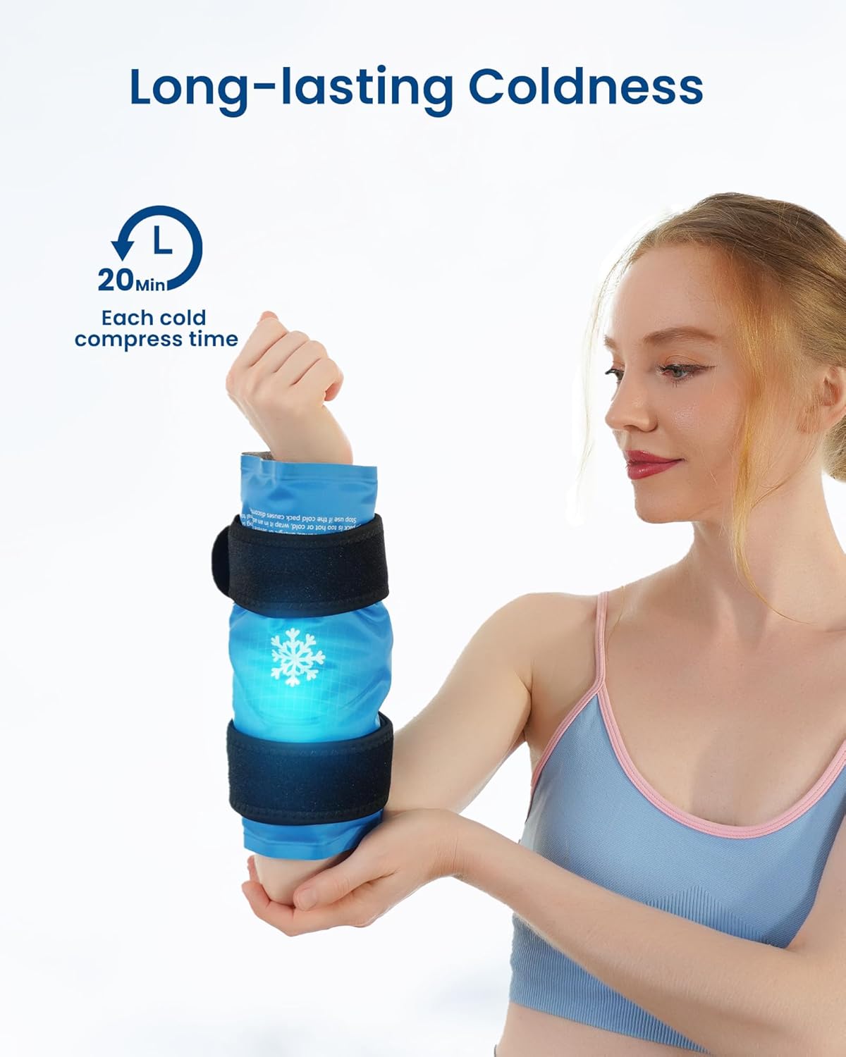 Reusable Gel Ice Wrap for Knee Pain Relief - Cold Compress Therapy for Leg Injuries, Swelling, Arthritis, Meniscus Tear, Sports Injuries - Ideal for Knee Replacement Surgery - Espot.com.au