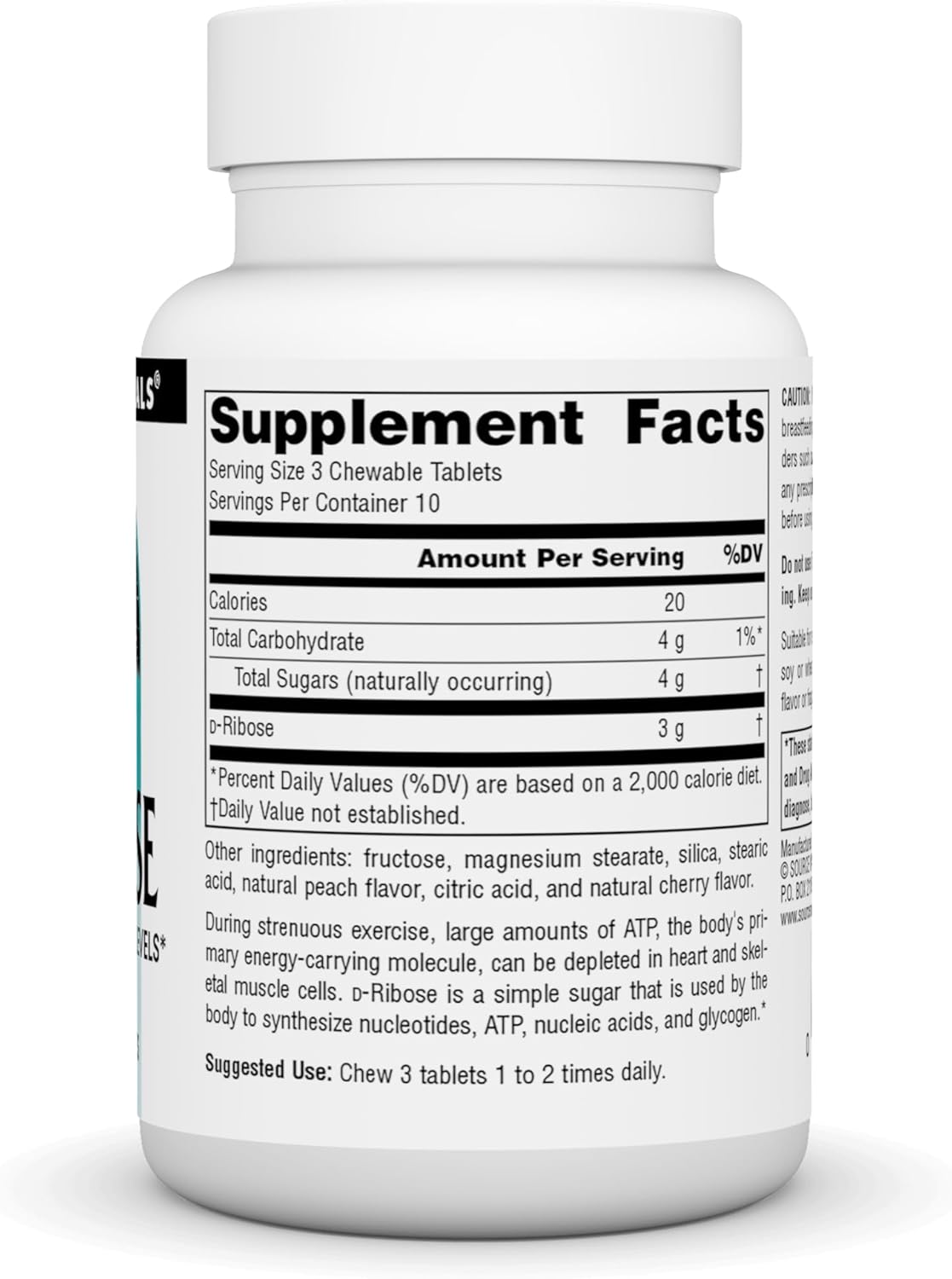 source-naturals-d-ribose-1000mg-fruit-wafers---30-count-pack---energy-support-supplement-2