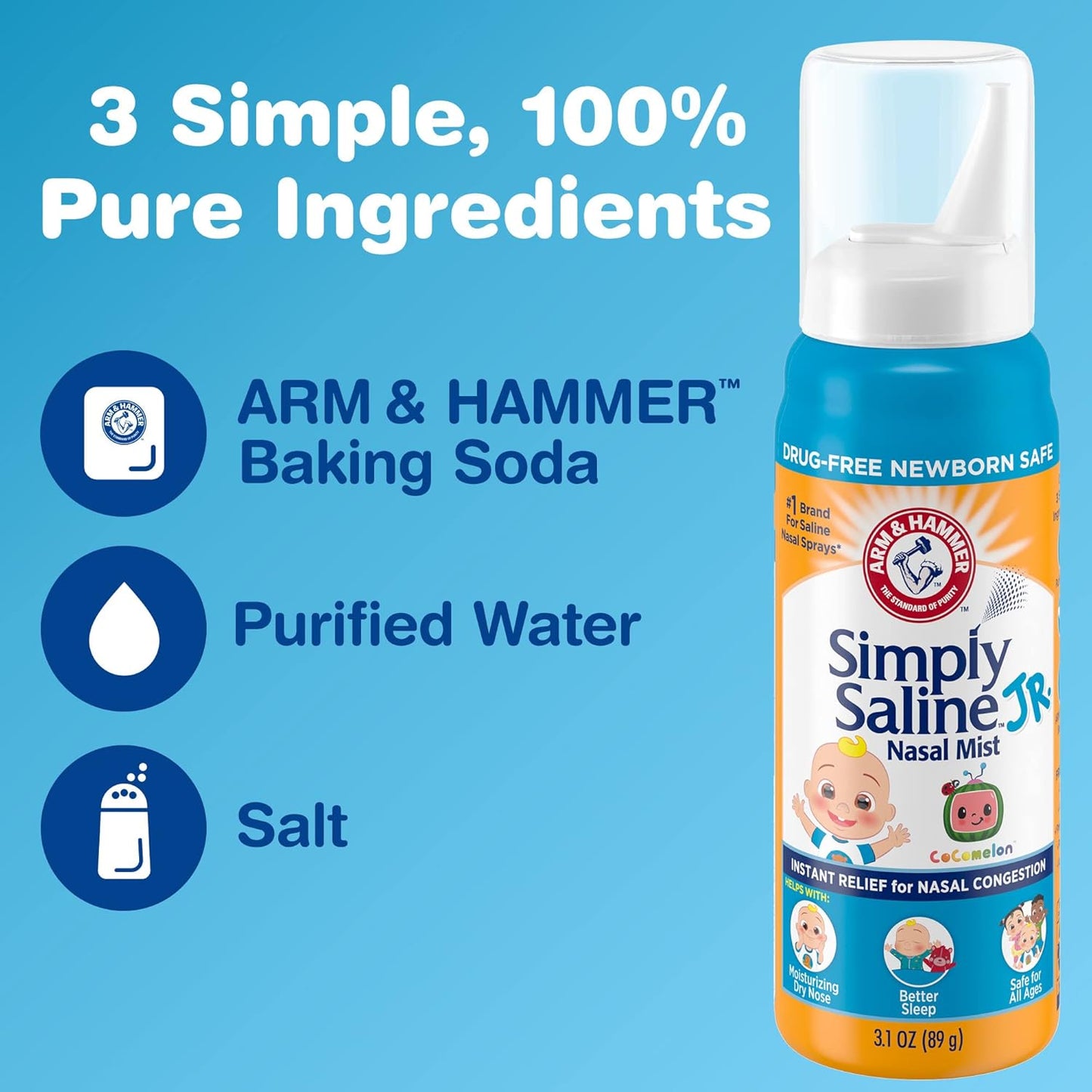 cocomelon-arm-hammer-simply-saline-jr-nasal-mist-16oz-spray---drug-free-newborn-safe---1-count-4