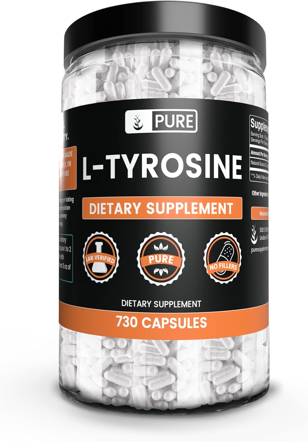 730-capsules-of-pure-l-tyrosine-supplement---no-magnesium-or-rice-fillers---lab-verified-always-pure-1