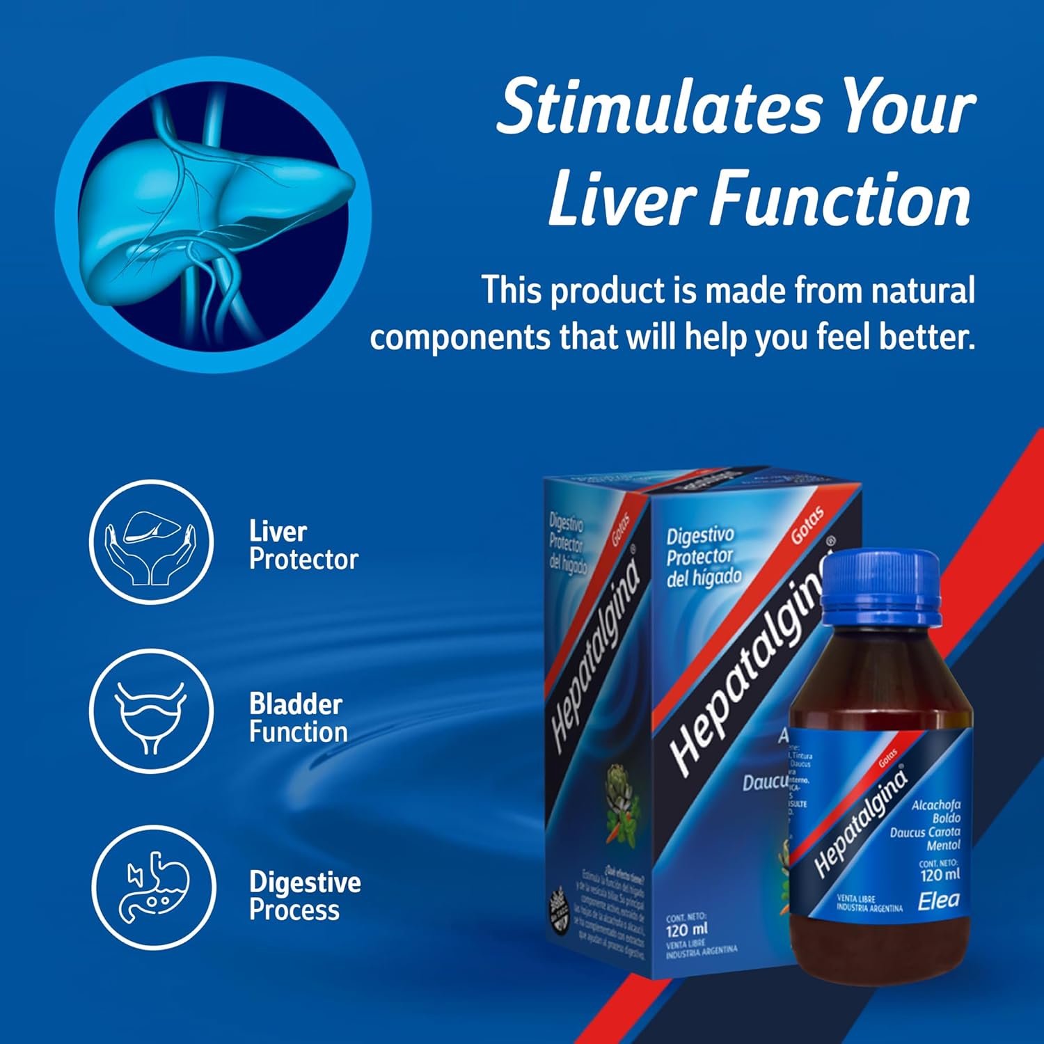 Liver Detox Cleanse Drops with Artichoke Extract - Herbal Liquid Supplement for Liver Support, Digestive Health, and Repair - 120 ml Bottle - Espot.com.au