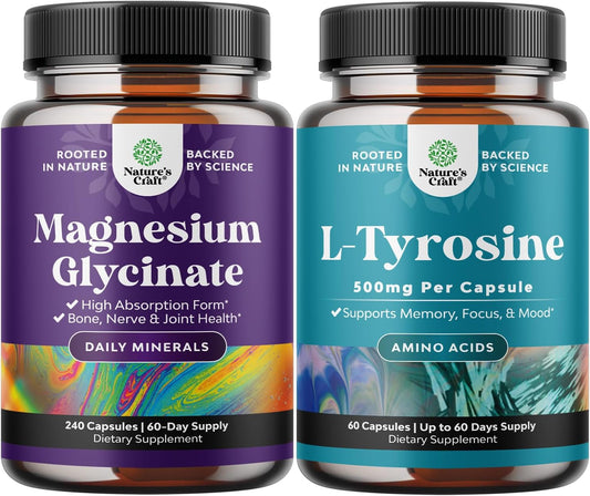 high-absorption-magnesium-glycinate-capsules-for-sleep-nerve-support-l-tyrosine-500mg-capsules-for-mental-energy-focus---natures-craft-bundle-1