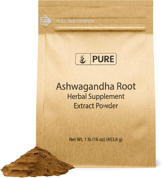 1lb Ashwagandha - Pure Original Ingredients, Vegan & Gluten-Free, Lab-Verified - Espot.com.au