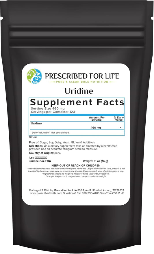 pure-uridine-monophosphate-powder---nootropic-supplement-for-memory-clarity-focus---vegan-non-gmo---05oz-14g-1
