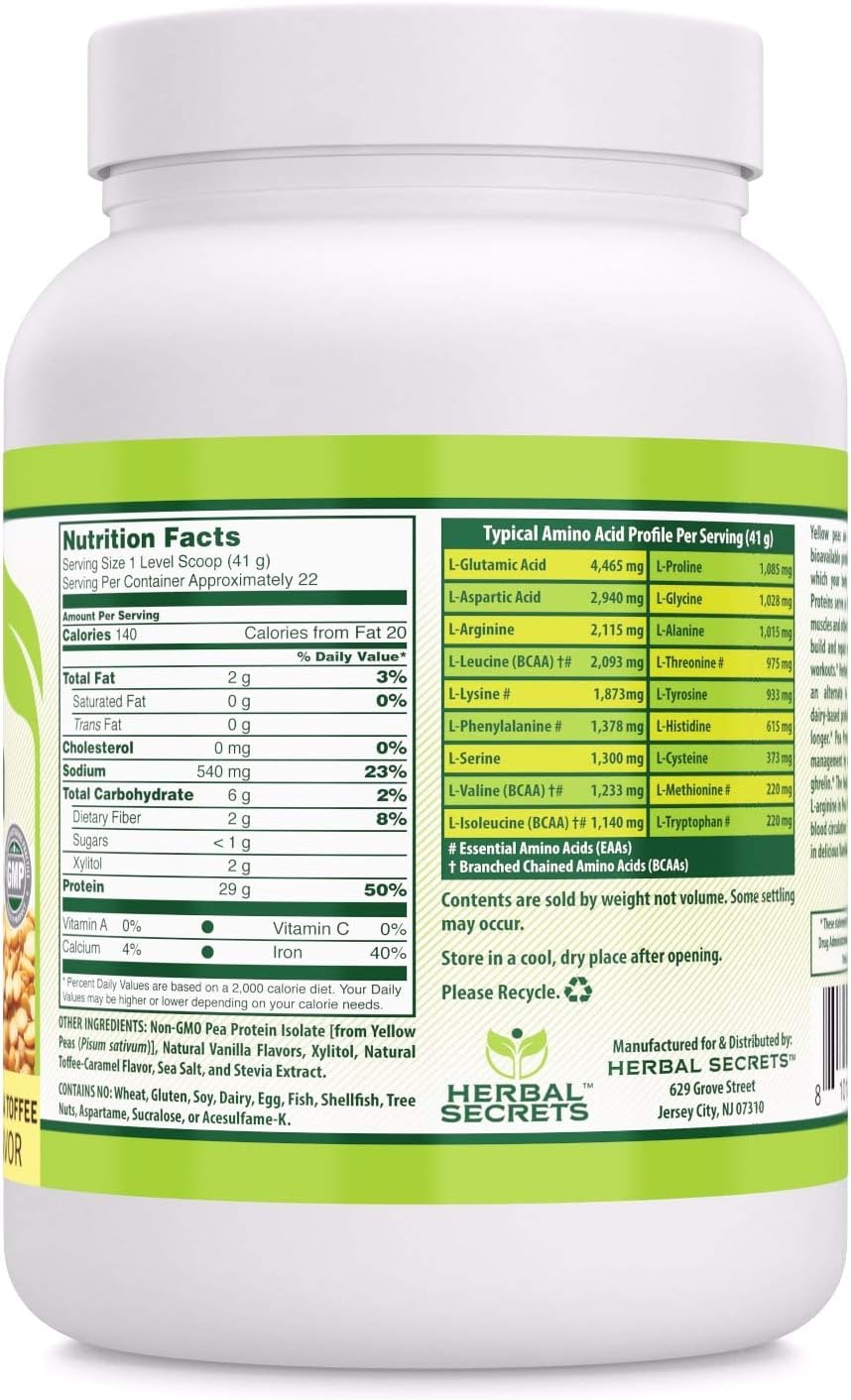 organic-vanilla-toffee-pea-protein-powder-2-lbs-non-gmo---enhances-energy-and-muscle-growth---supports-heart-kidney-health-3