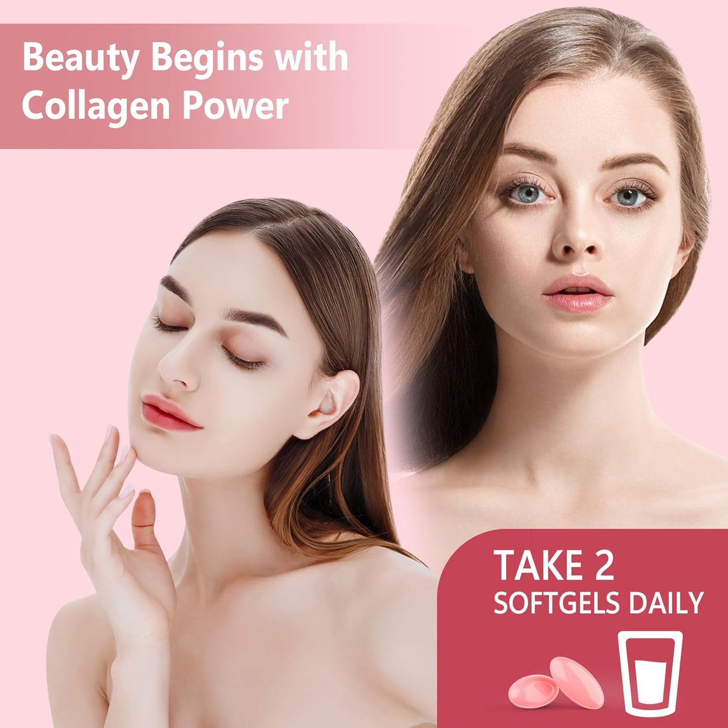 nextdia-liposomal-collagen-peptides-pills-for-women-2000mg---2-pack-with-multi-hydrolyzed-collagen-type-i-ii-iii-v-x-2500mcg-biotin---hair-skin-nails-vitamins---240-softgel-supplements-5