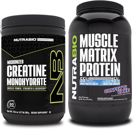 nutrabio-creatine-monohydrate-300g-muscle-matrix-protein-powder-confetti-cake-bundle---muscle-energy-growth-recovery-strength-1