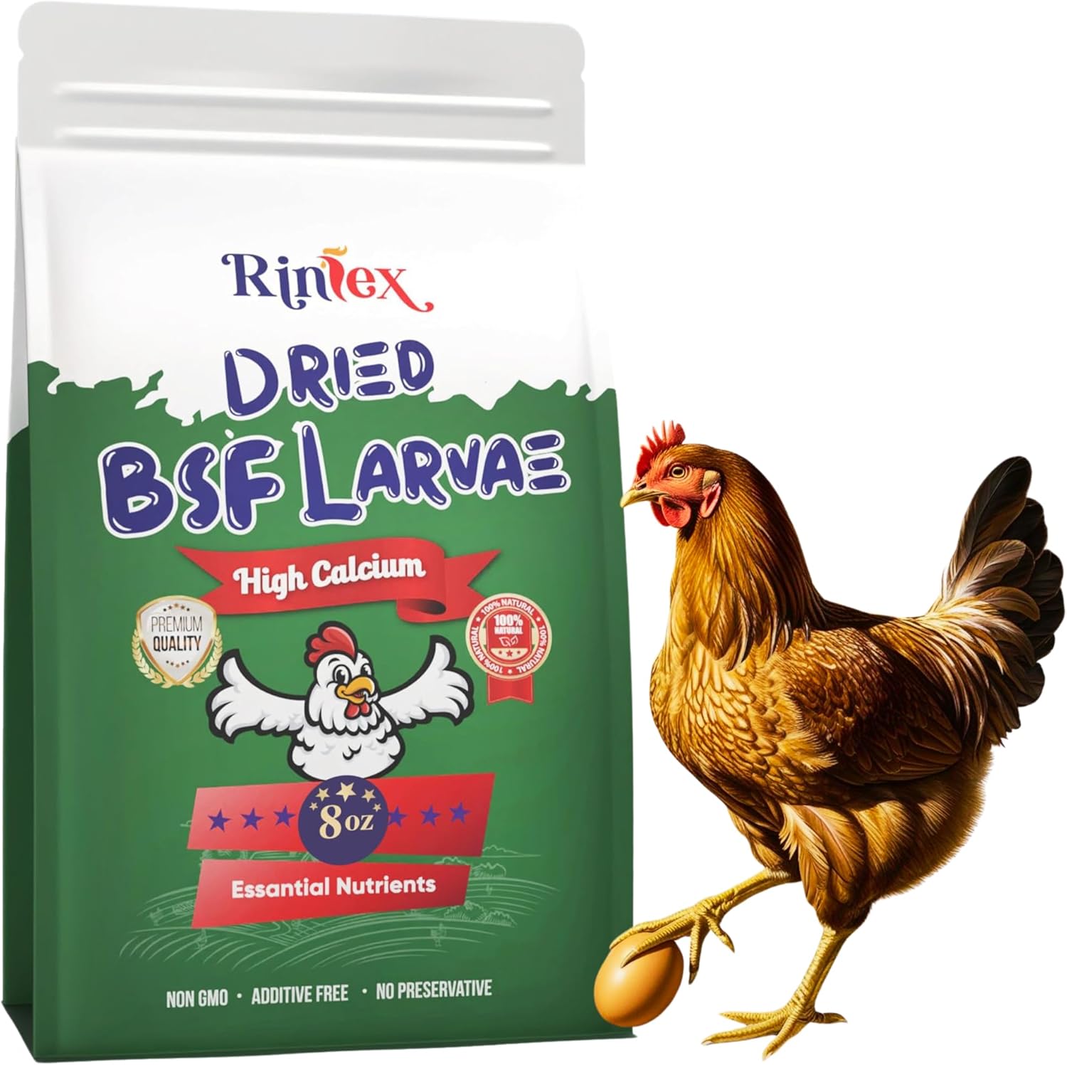 8-oz-rinlex-dried-black-soldier-fly-larvae---non-gmo-pure-protein-source-feather-fixer---high-calcium-wild-bird-food-for-baby-ducks-toads-snails-and-lizards-1