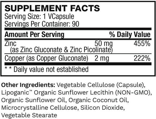 90 Count Lewis Labs Zinc Citrate 50mg Capsules for Immune Support, Metabolism, Skin Health & Energy - Antioxidant Supplement - Espot.com.au